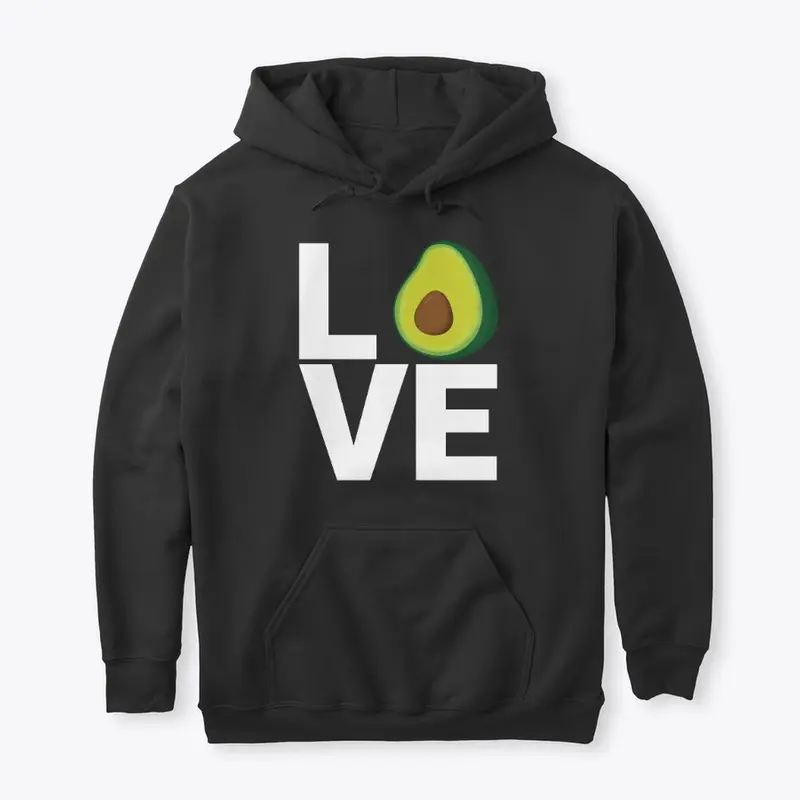 Hoodie LOVE: Avocado (Multiple Colors)