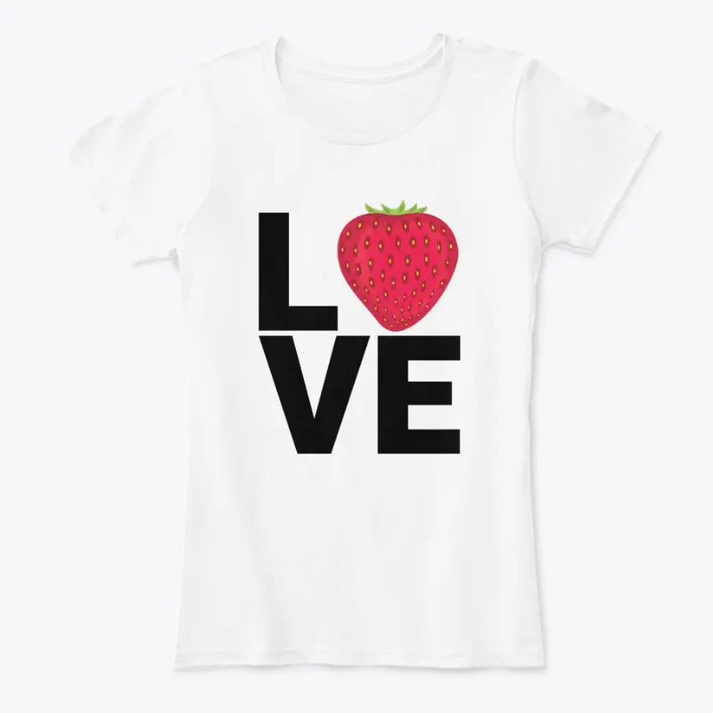 Women's LOVE: Strawberry Multiple Colors