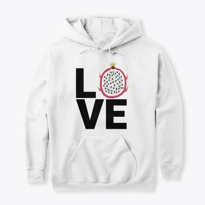 Hoodie LOVE: Dragon Fruit (Multi Colors)