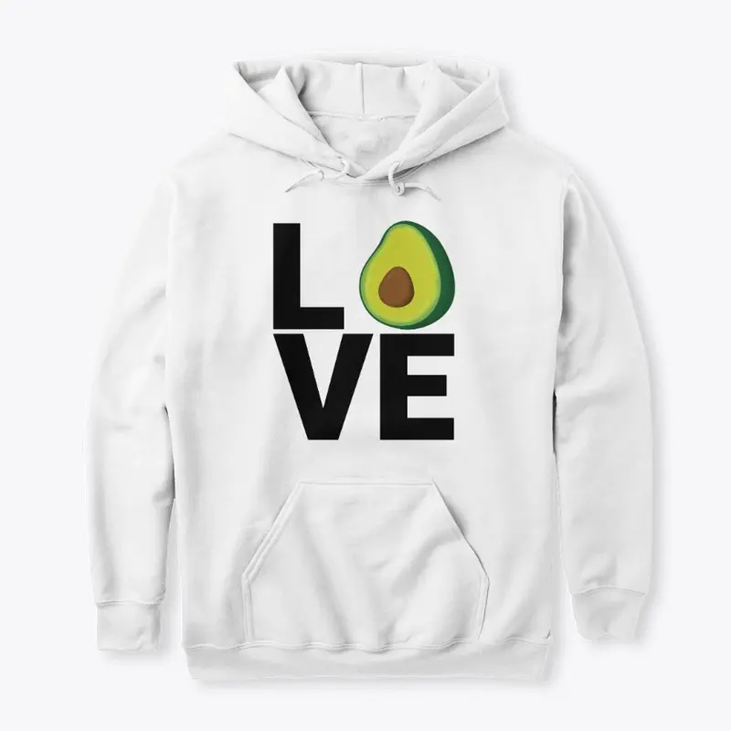 Hoodie LOVE: Avocado (Multiple Colors)