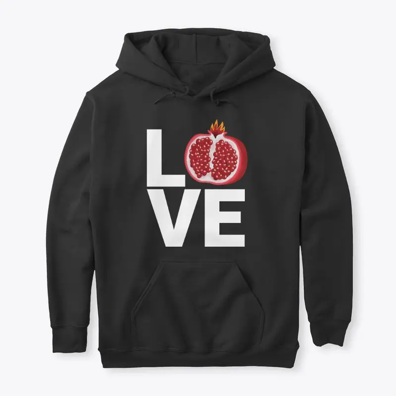 Hoodie LOVE: Pomegranate (Multi Colors)